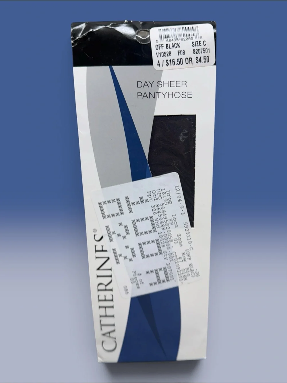 Catherines Day Sheer Pantyhose Off Black Plus Size C Sandalfoot 100% Nylon